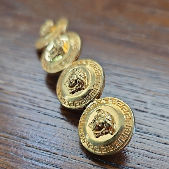 Versace Gold Medusa Hair Clip - Picture 7 of 14